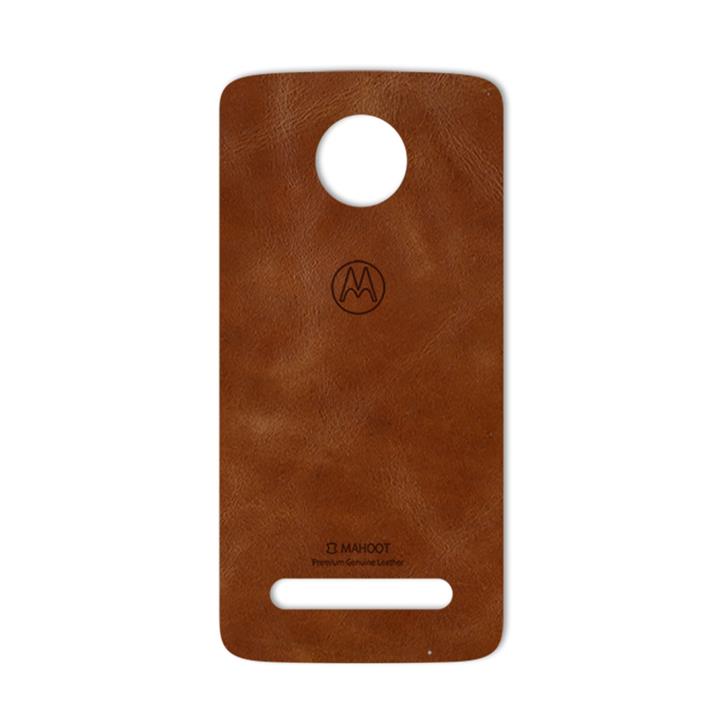 برچسب تزئینی ماهوت مدل Buffalo Leather مناسب برای گوشی Motorola Moto Z2 Force MAHOOT Buffalo Leather Special Sticker for Motorola Moto Z2 Force